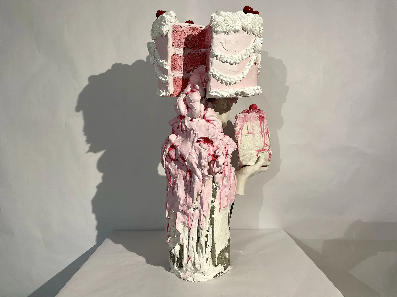 Sculptural work from the Eucharist series with textured surfaces